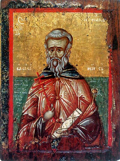 Depiction of Venerable Kyriakos the Anchorite