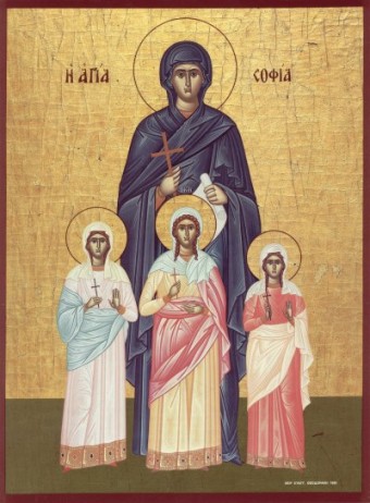 Depiction of Martyr Sophia at Rome